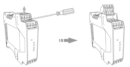 SWP9067信号隔离器端子拆卸方法 SWP9067信号隔离器端子拆卸方法