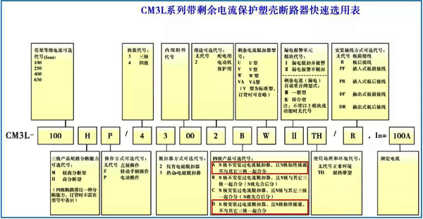 四极产品可选代号A、D(N极始终接通)